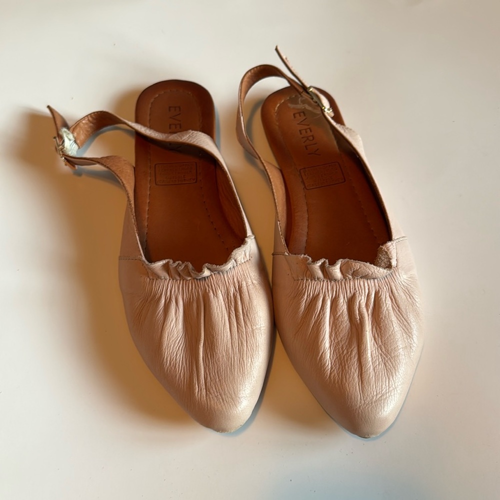 Pink closed toe sandals